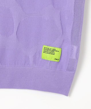 PW CIRCULUS 【手洗い可能】【WOMEN】アニマルドットニットモック ゴルフウェア レディース パープル系