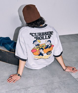 WEGO ボーイズグラフィックリンガーBIGT（S） ライトグレー