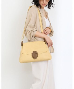 MioFIRANO バックル付きフラップトートバッグ 2WAY　FIRANO フィラノ YELLOW