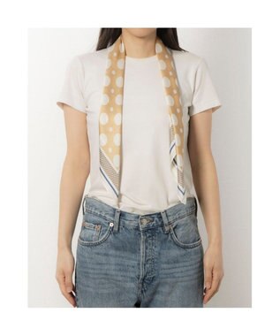 UNBILLION カシュネ cache nez / ドット柄スカーフ ベージュ