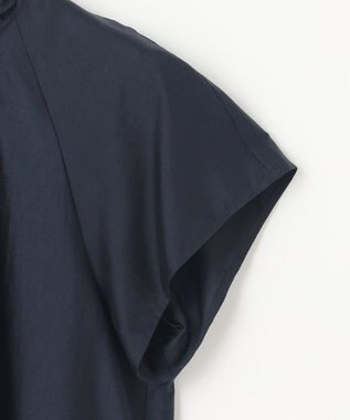 組曲 カールマイヤーハイネック ブラウス ネイビー系
