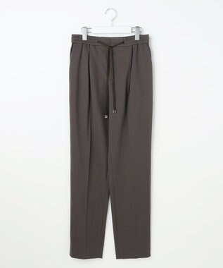自由区 ライトフィールジャージータックテーパード パンツ