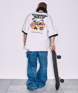 WEGO ボーイズグラフィックリンガーBIGT（S） ライトグレー