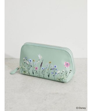 Green Parks ピーター・パン／フラワー合皮ポーチ Mint