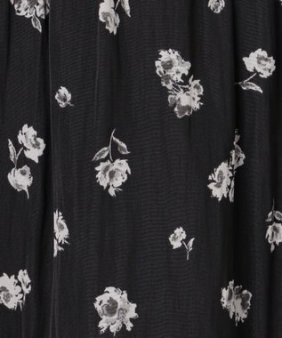 組曲 S 【加藤ローサさん着用 / レングス調整可能】ギャザーライトデシンティアード スカート ブラック系5