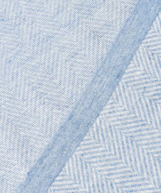 JOSEPH HOMME リネンヘリンボン　Vネックニット サックスブルー系3