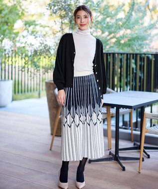 Tiaclasse 【洗える】シェルボタンカーディガン ブラック