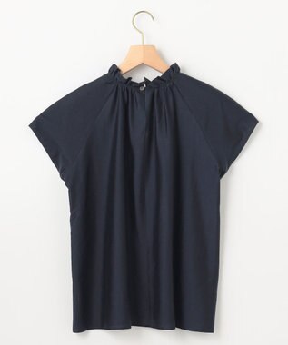 組曲 カールマイヤーハイネック ブラウス ネイビー系