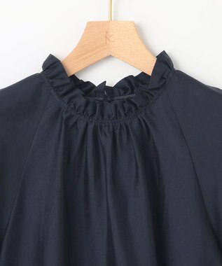 組曲 カールマイヤーハイネック ブラウス ネイビー系