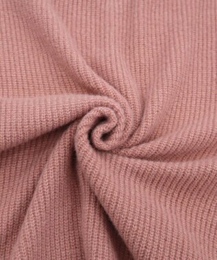 Tiaclasse L 【洗える】Vネック起毛ニットトップス ピンク