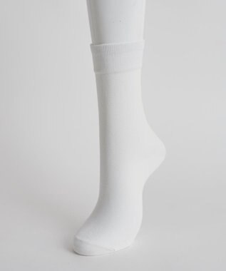 WEGO 平無地ソックス（丈21cm） ホワイト