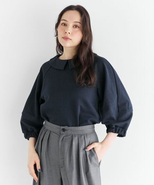 【セレモニーにも/洗濯機可】ランタンスリーブブラウス