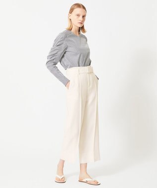 BEIGE， LAUREL / ワイドクロップドパンツ Ecru