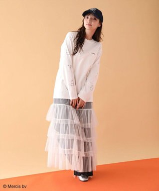 Green Parks Ｍｉｆｆｙ／袖プリントロンＴ Off White