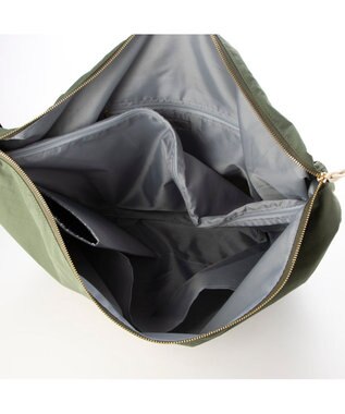 UNBILLION カシュカシュ cachecache / シワナイロンビッグバッグ カーキ