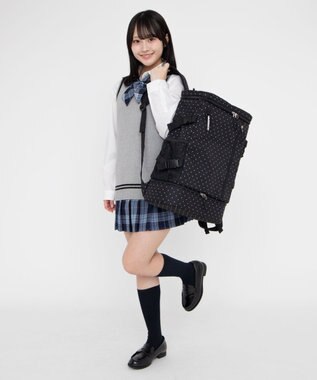 WEGO 【SCHOOLITEM】スクールデイリースクエアリュック 柄1
