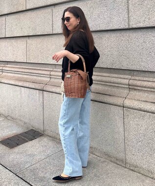 LA BAGAGERIE LA BAGAGERIE×Chiyo カゴバッグ チョコ