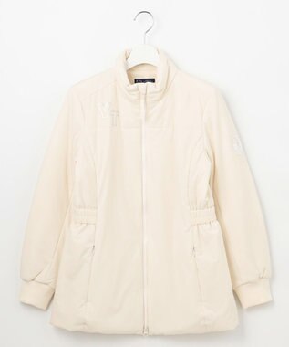 23区GOLF 【WOMEN】ミドル丈 中綿ブルゾン アイボリー系