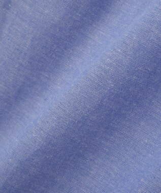 Green Parks 綿麻混Ｖネックオーバーサイズシャツ Sax