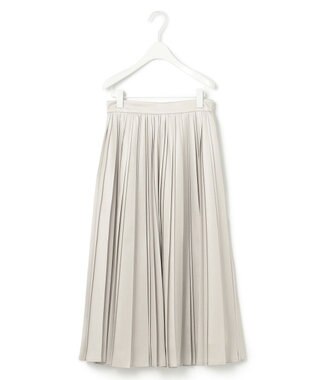 ICB 【洗える】レザーライクプリーツ スカート トープ系