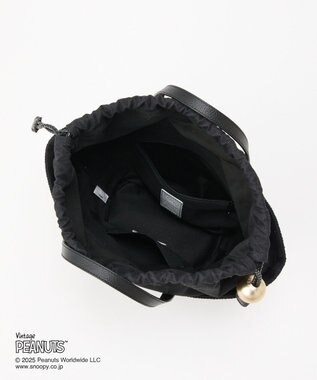 russet 【2025SS】《PEANUTS×russetコラボ第二弾》カゴトートバッグ小(CE-1515) Black