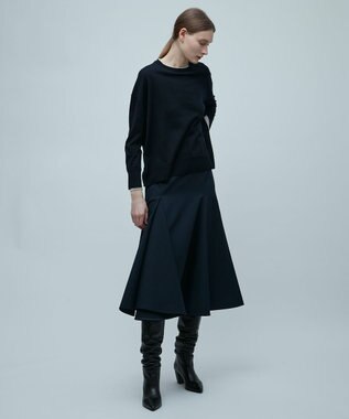 BEIGE， 【S-size】LA MONNAIE / クルーネックニット Navy×Bone