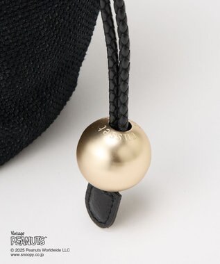 russet 【2025SS】《PEANUTS×russetコラボ第二弾》カゴトートバッグ小(CE-1515) Black