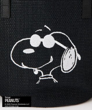 russet 【2025SS】《PEANUTS×russetコラボ第二弾》カゴトートバッグ小(CE-1515) Black