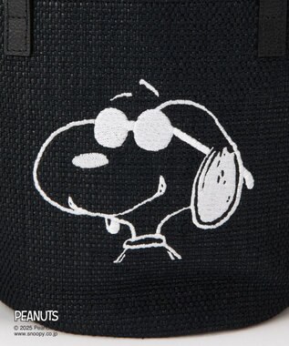 russet 【2025SS】《PEANUTS×russetコラボ第二弾》カゴトートバッグ小(CE-1515) Black