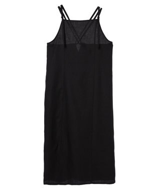 earth music&ecology リサイクルポリエステルブレンドキャミワンピース Black