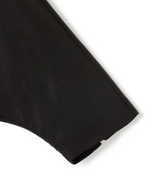 ICB 【接触冷感・UVケア・速乾・洗える】シルクエステルタフタ ブラウスジャケット ブラック系