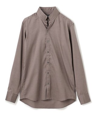 JOSEPH HOMME 80/2 オックス　ウイングカラーシャツ ダークベージュ系