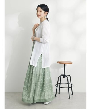 CRAFT STANDARD BOUTIQUE シアーニットトッパーカーディガン Off White