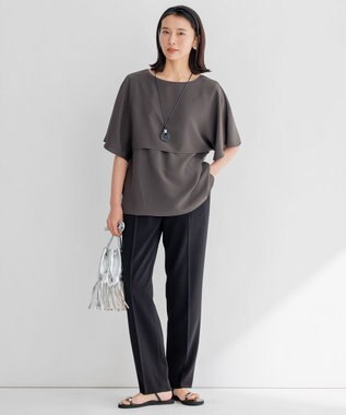 23区 MARCO MASI レザー フリンジ 巾着 バッグ シルバー系