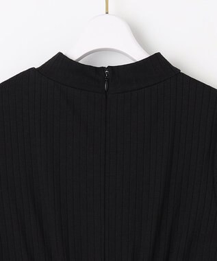 ANY SIS 【洗える】チェックジャガードコンビ ワンピース モノトーン系