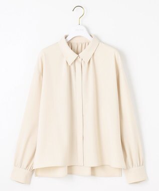 ANY SIS S 【UVカット・アンチピリング・洗える】ウーステッドエステル シャツ アイボリー