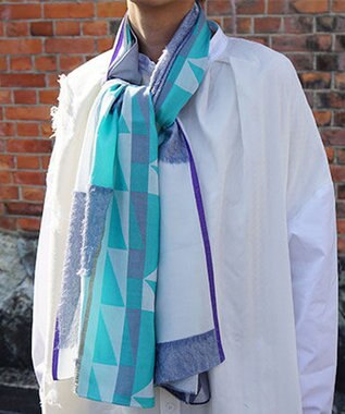 POLS キュプラロングストール ブルー