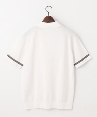 JOSEPH ABBOUD 【清涼感/ストレッチ/洗える】クールスキン ニット ポロ ホワイト系