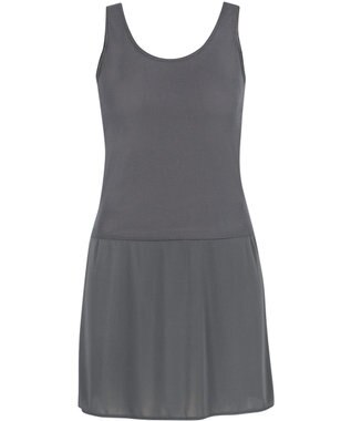 Wing スリップ 汗をかいてもベタつきにくい 綿混(身生地) 吸汗速乾性・接触冷感(スカート部) 【瞬汗ドライ】 春 夏 ES5639 ウイング／ワコール ダークブラウン