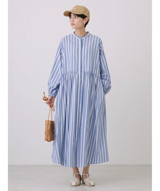 AMERICAN HOLIC アソートギャザーフレアワンピース Stripe Navy