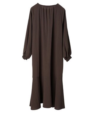 Green Parks ■ＥＳＣＡＲ　ギャザーヨークキリカエワンピース Charcoal Gray