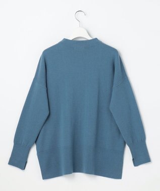 自由区 S 【SHIHOさん着用】ウールハイゲージモックネック ニット ターコイズ