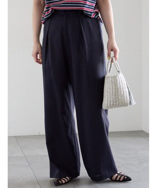 Te chichi レーヨンリネンストレートパンツ