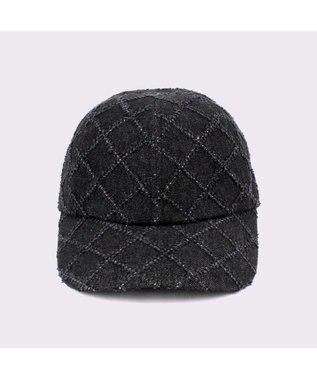 ATRENA 格子デニムＣＡＰ ブラック