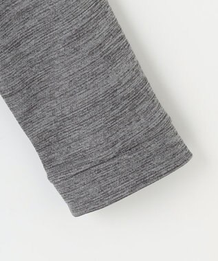 JOSEPH ABBOUD MOUNTAIN 【ソフト/吸水速乾/ライナードッキング対応】メランジバック メッシュ ジップ カットソー グレー系