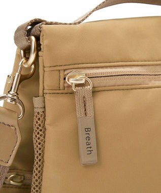 TOPKAPI 【Breath TOPKAPI】ナイロン ロゴテープ 2way ショルダー バッグ ベージュ