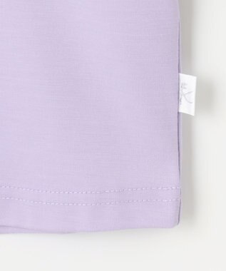 組曲 KIDS 【110-140㎝】【接触冷感・UVカット】サラリとヨークデザイン トップス ラベンダー