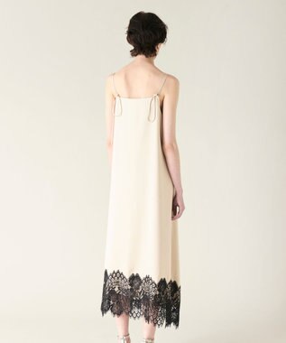 GRACE CONTINENTAL レースコンビ2wayキャミワンピース ベージュ