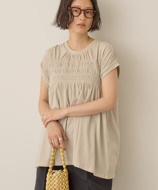 AMERICAN HOLIC シャーリング半袖フレアプルオーバー