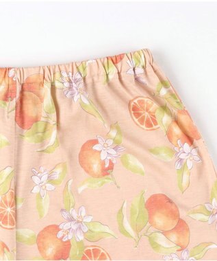 Wing パジャマ 5分袖 半袖 長ズボン 綿混(本体) 天竺素材 レディース EP8077 ウイング／ワコール オレンジ